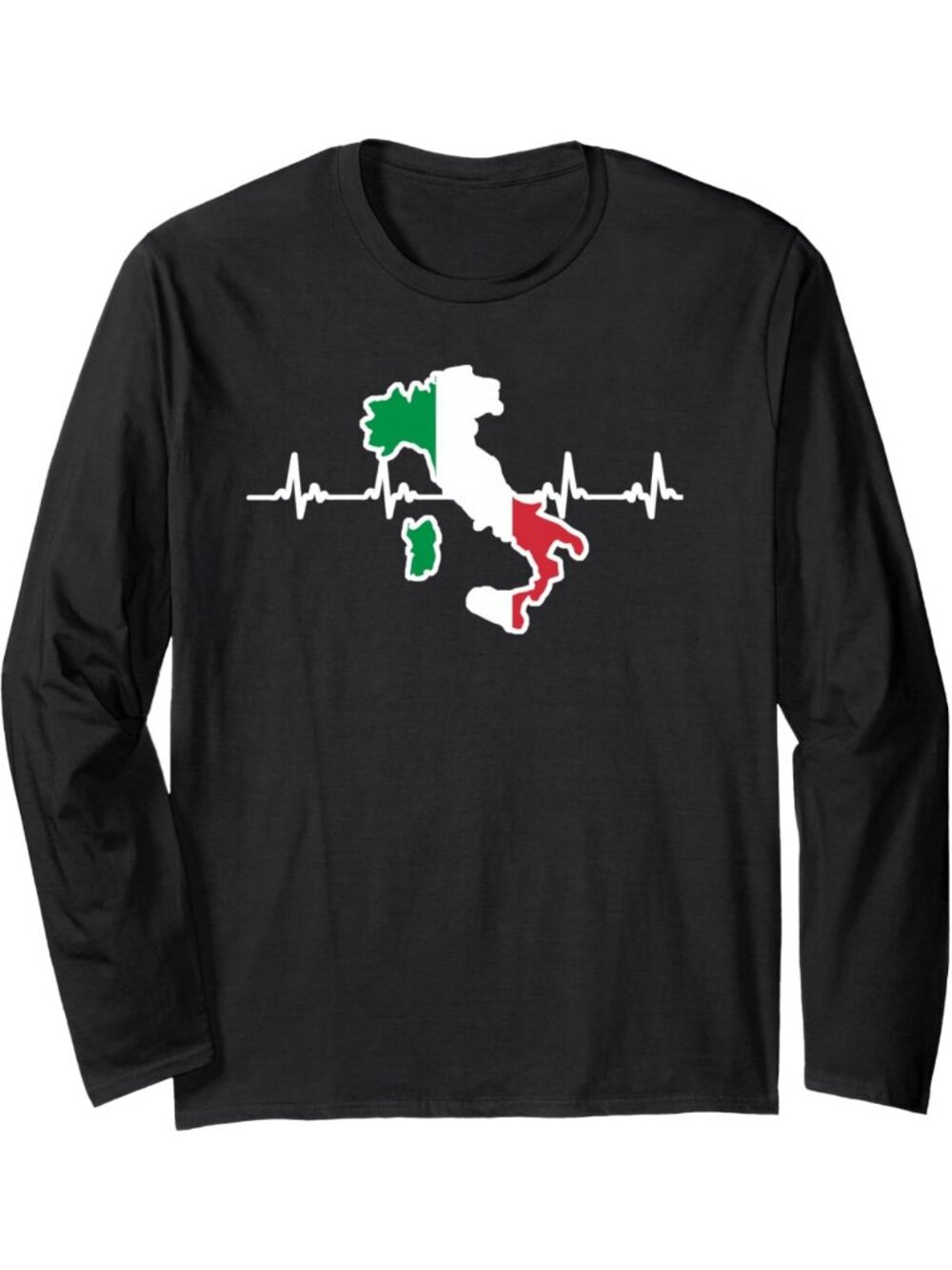 Vintage Italian Long Sleeve T-Shirt | Italy Flag Graphic Tee | Perfect Gift